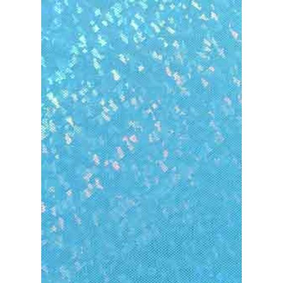 Cyan hologramos táncruha anyag